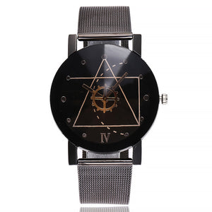 Casual Stainless Steel Band Marble Wrist Watch